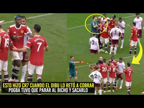 ESTO HIZO CR7 CUANDO DIBU LO RETÓ, POGBA FRENÓ A CRIS Y LO SACÓ ¡TREMENDA REACCIÓN DEL BICHO!