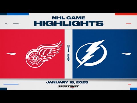 NHL Highlights | Red Wings vs. Lightning - January 18, 2025