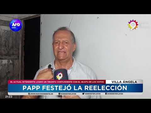 PAPP FESTEJÓ LA REELECCIÓN  - NOTICIERO 9 -