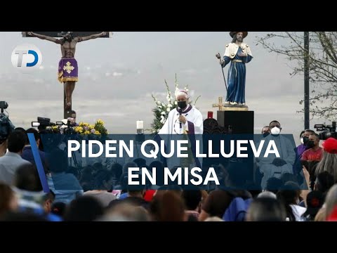 Ofrecen misa en presa La Boca para pedir por lluvia