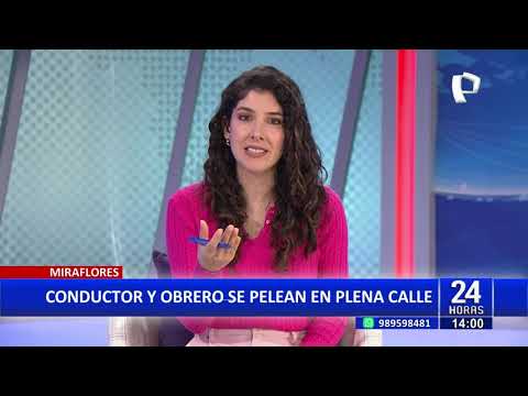 Miraflores: conductor que se peleó con obrero pide disculpas por su accionar en la calle