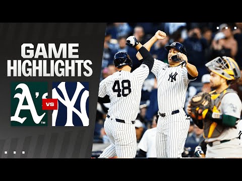 As vs. Yankees Game Highlights (4/23/24) | MLB Highlights