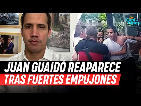 Juan Guaidó REAPARECE tras ser sacado a EMPUJONES de restaurante en Venezuela