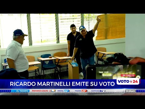 Expresidente Martinelli ejerce el voto en primarias de Realizando Metas