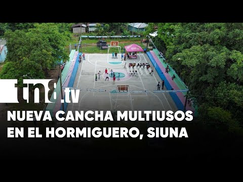 Entregan cancha multiusos para fomentar el deporte en El Hormiguero