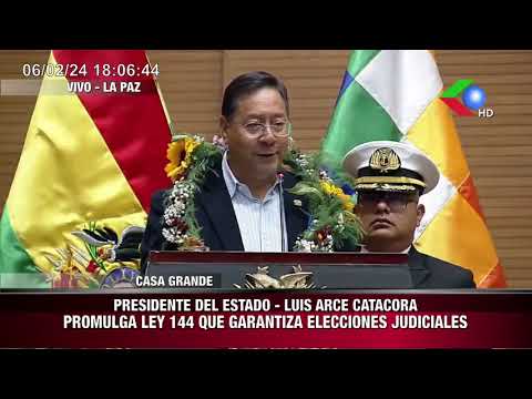 Unidad Móvil - Presidente del Estado Plurinacional, Luis Arce Catacora