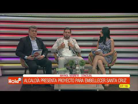 ALCALDIA PRESENTA PROYECTO DE LEY PARA EMBELLECER SANTA CRUZ ?