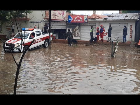 Fuertes lluvias azotaron el sur del país, se inundaron las calles en Tarija