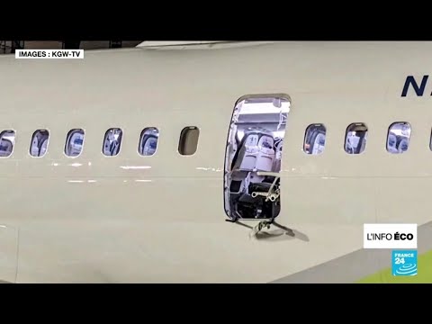Nouveau coup dur pour Boeing après la perte d'une porte sur un vol Alaska Airlines • FRANCE 24