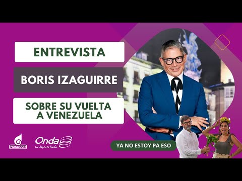 Boris Izaguirre está de vuelta a Venezuela