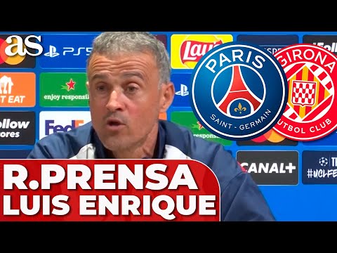 LUIS ENRIQUE, rueda de prensa COMPLETA hoy: PSG - GIRONA de CHAMPIONS LEAGUE