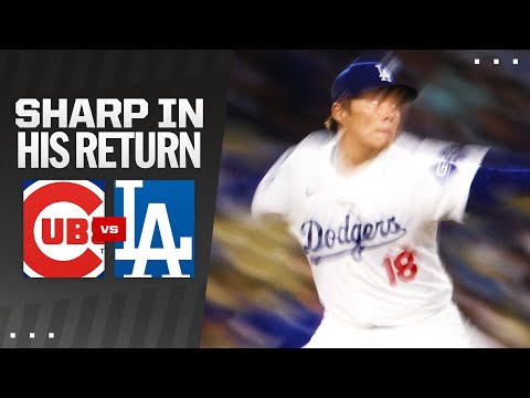 WOW! Yoshinobu Yamamoto was SHARP in his return to the Dodgers! |  山本由伸ハイライト