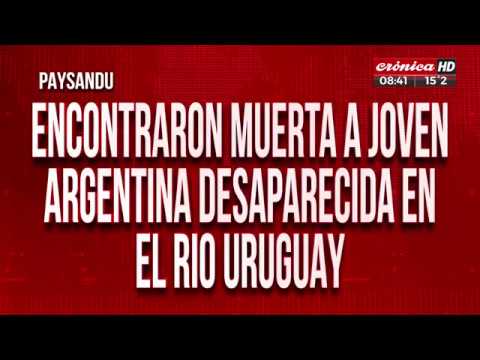Hallan muerta a piba argentina desaparecida en Paysandú