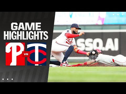 Phillies vs. Twins Game Highlights (7/23/24) | MLB Highlights