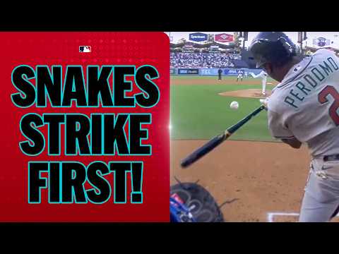 Geraldo Perdomo strikes first for the Diamondbacks in an Opening Day matchup vs. the Dodgers!