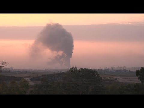 Smoke over Gaza skyline as Israeli military intensifies strikes