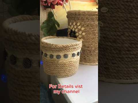 🌸 DIY Rope & Mold Flower Pot | Traditional Gift Idea 🎁✨