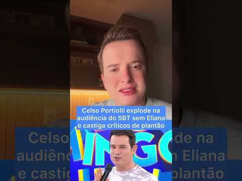 Celso Portiolli explode na audiência do SBT sem Eliana e castiga críticos de plantão