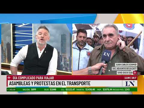 Asambleas y protestas en el transporte; el testimonio del secretario de la CATT, Juan Carlos Schmid