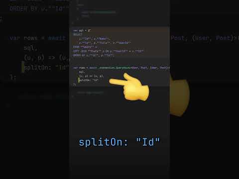 Dapper split queries are awesome in C#