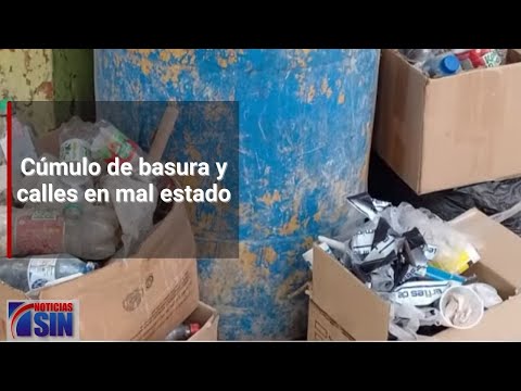 Cúmulo de basura y calles en mal estado en Cancino