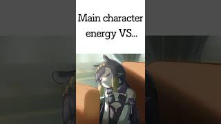 Main character energy vs... #travel #train #hololiveEnglish