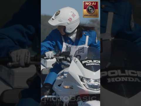 Female Slalom Master Police Motorcycle Rodeo Gymkhana Honda CB1300  Flawless Maneuver Shizuoka102026