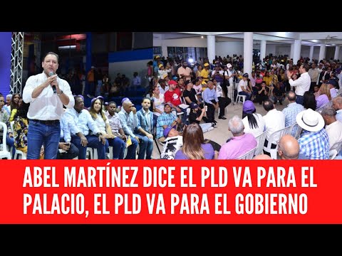 ABEL MARTÍNEZ DICE EL PLD VA PARA EL PALACIO, EL PLD VA PARA EL GOBIERNO