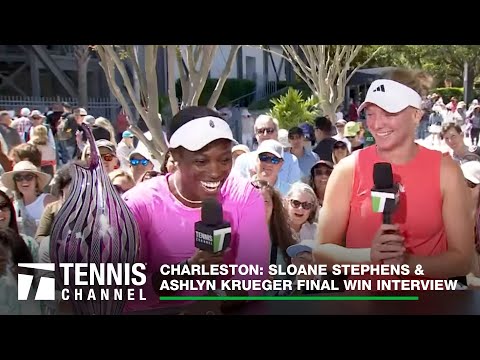 Sloane Stephens and Ashlyn Krueger Win Their First Doubles Title Together | Charleston 2024 Final