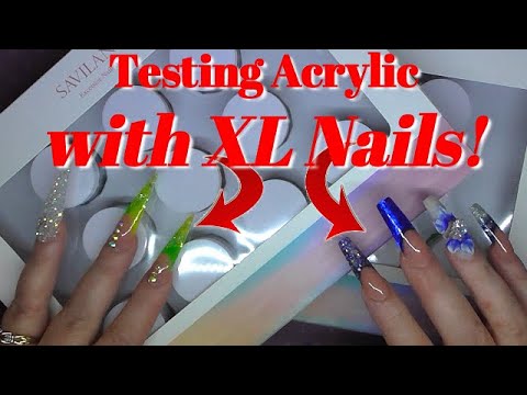 Testing Amazon NEON Acrylic Powder In Dual Forms | Saviland Part 2 | ABSOLUTE NAILS