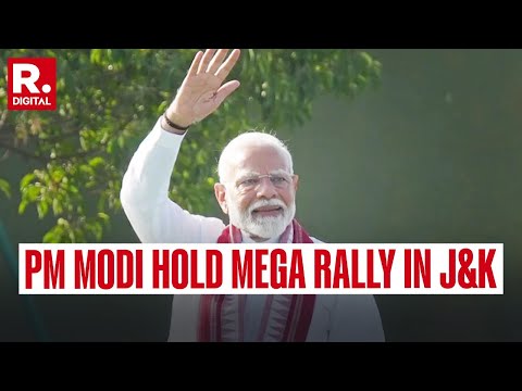 PM Modi Hold Mega Public Rally In Jammu Ahead Of Phase- III Of J&K Polls