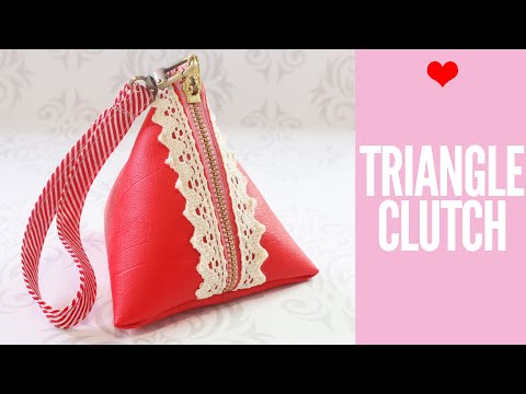Triangle Clutch Bag Tutorial
