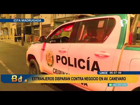 Lince: Extranjeros disparan contra negocio en la avenida Canevaro