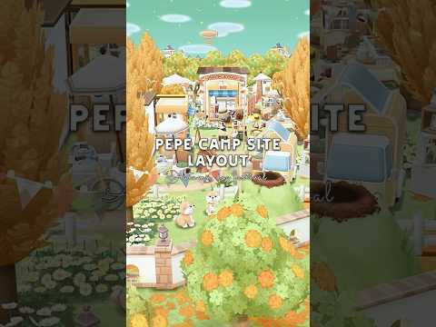 【ポケ森】釣りイベントの家具を使った"秋のドッグフェスティバル🐶🍂🥤"