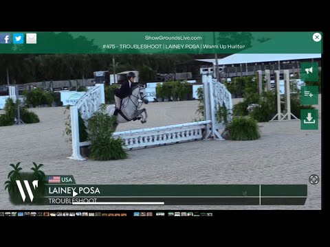 Troubleshoot ( 12.2, grey, gelding) & Lainey Posa 2’ Pony Warm up 🥇ESP October 2025