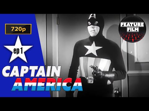 CAPTAIN AMERICA SERIAL Chapter 1 | 720p SUPERHERO movie | CLASSIC MOVIES | Marvel Comics character