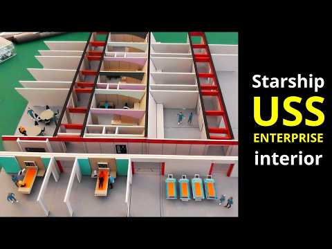 My MASSIVE Starship Enterprise model! Medical bay deck 19!