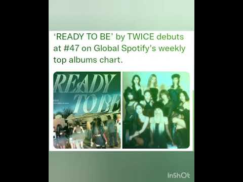 READY TO BE’ by TWICE debuts at #47 on Global Spotify's weekly top albums chart.
