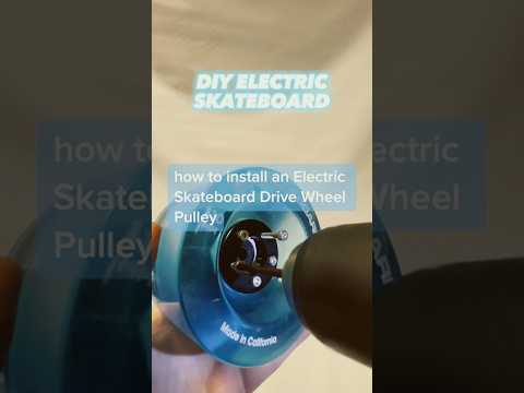 DIY Electric Skateboard Wheel Pulley Assembly Tutorial #diy #electricskateboard #howto #tutorial