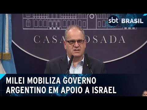 Javier Milei declara apoio máximo a Israel e repudia ataques iranianos | SBT Brasil (15/04/24)