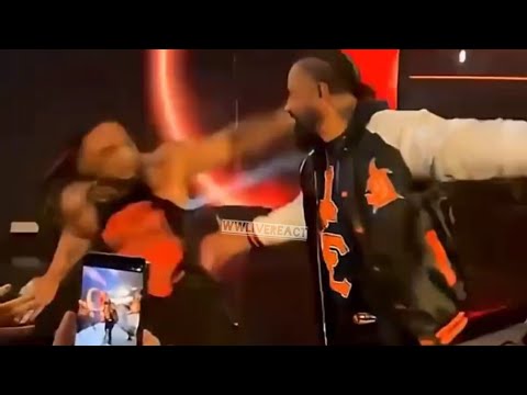 Jacob Fatu attack Jimmy Uso on WWE RAW