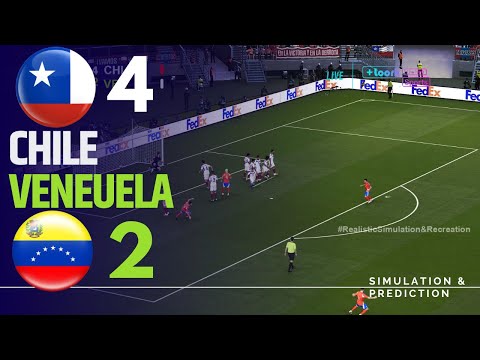 CHILE 4-2 VENEUELA | Resumen • Eliminatorias Sudamericanas 2024 Simulación/Recreación