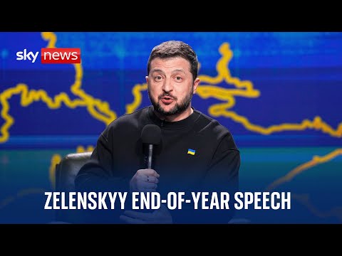 Watch live: Ukrainian President Volodymyr Zelenskyy holds end-of-year news conference