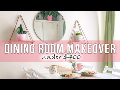 Under $400 Small Dining Room Makeover | DIY Home Decor