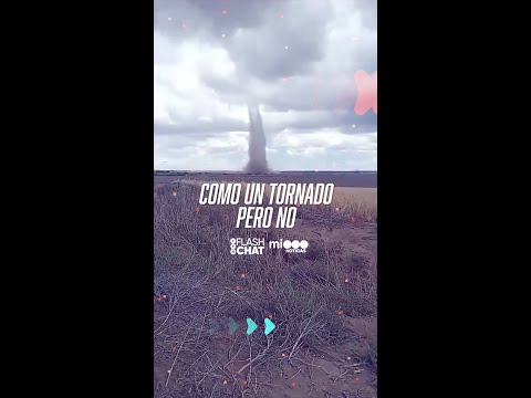 Casi tornado en San Luis: registran un impresionante cono de aire - #FlashChat