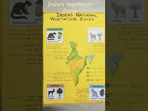 Poster on India's Vegetation Zones