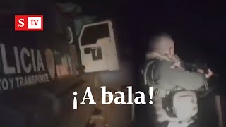 A “bala” se enfrentó la Policía con delincuentes en Arauca | Videos Semana