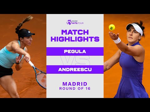 Jessica Pegula vs. Bianca Andreescu | 2022 Madrid Round of 16 | WTA Match Highlights