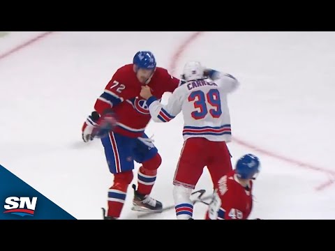 Canadiens Arber Xhekaj Drops Gloves After Solid Hit On Lane Hutson