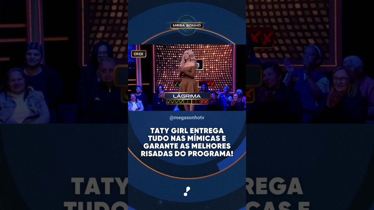 Taty Girl entrega tudo nas mímicas e garante as melhores risadas do programa